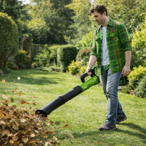 HAYAMI HA-1046 188V akkumulátoros lombfúvó zöld – vezeték nélküli kerti levélfújó 7 sebességfokozattal (BBV) 2