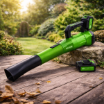 HAYAMI HA-1046 188V akkumulátoros lombfúvó zöld – vezeték nélküli kerti levélfújó 7 sebességfokozattal akár 30 000 RPM fordulatszámmal (BBV)