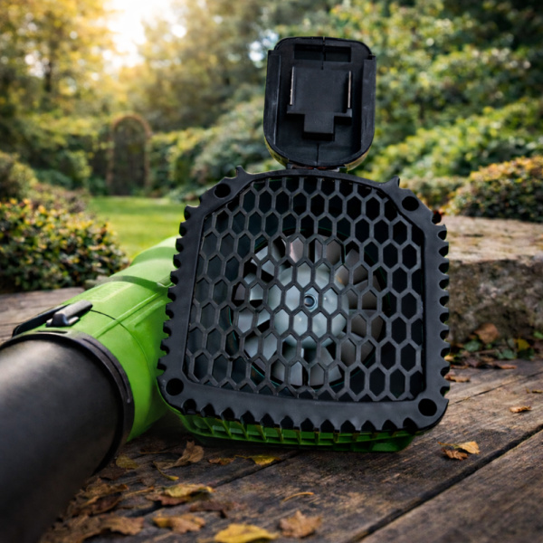 HAYAMI HA-1046 188V akkumulátoros lombfúvó zöld – vezeték nélküli kerti levélfújó 7 sebességfokozattal akár 30 000 RPM fordulatszámmal (BBV)