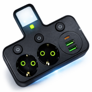 HG DUE-275 2500W univerzális konnektor átalakító – utazó hálózati adapter nemzetközi csatlakozókhoz (BBD)