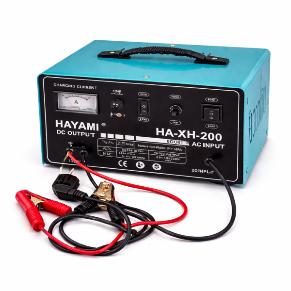 Hayami HA-XH-200 automata autó akkumulátortöltő – intelligens 12V/24V akkumulátor töltő digitális kijelzővel (BBV)