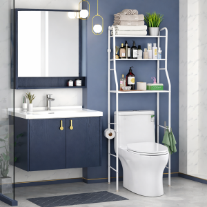 HomeNest fürdőszobai tároló állvány WC fölé – 3 polcos WC fölötti fürdőszobai polcrendszer (BBV) 2