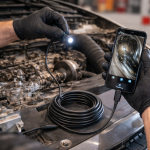 InspectPro 3 az 1-ben endoszkóp kamera – IP67 vízálló USB-C, microUSB és USB csatlakozó, HD kamera 6 LED világítással 10M (BBD)