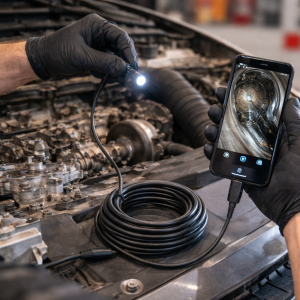 InspectPro 3 az 1-ben endoszkóp kamera – IP67 vízálló USB-C, microUSB és USB csatlakozó, HD kamera 6 LED világítással (BBD) 2