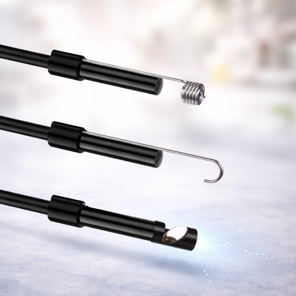 InspectPro 3 az 1-ben endoszkóp kamera – IP67 vízálló USB-C, microUSB és USB csatlakozó, HD kamera 6 LED világítással 10M (BBD)