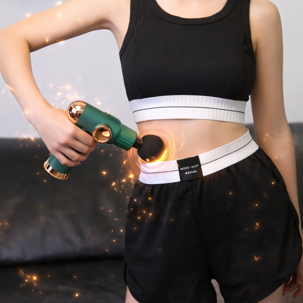 JY-511 LCD kijelzős masszázs pisztoly – izomlazító masszírozó készülék cserélhető fejekkel izomregeneráláshoz (BBV)(BBD)