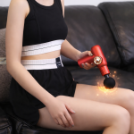 JY-511 LCD kijelzős masszázs pisztoly – izomlazító masszírozó készülék cserélhető fejekkel izomregeneráláshoz (BBV)(BBD)