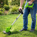 KIYOSHI 48V akkumulátoros szegélynyíró és fűkasza teleszkópos nyéllel – vezeték nélküli (BBV)