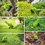 KIYOSHI 48V akkumulátoros szegélynyíró és fűkasza teleszkópos nyéllel – vezeték nélküli (BBV)