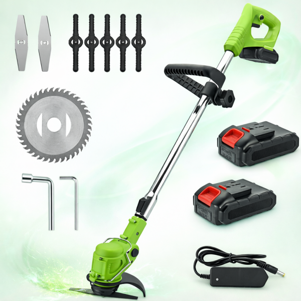 KIYOSHI 48V akkumulátoros szegélynyíró és fűkasza teleszkópos nyéllel – vezeték nélküli (BBV)