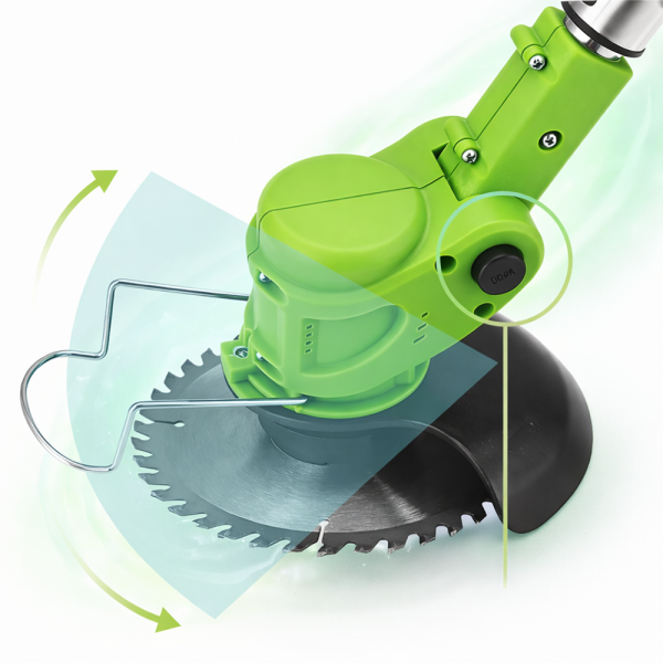 KIYOSHI 48V akkumulátoros szegélynyíró és fűkasza teleszkópos nyéllel – vezeték nélküli (BBV)