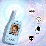 KidConnect videós walkie-talkie gyerekeknek – 2 db-os gyermek adóvevő szett kamerával és kijelzővel (BBD)