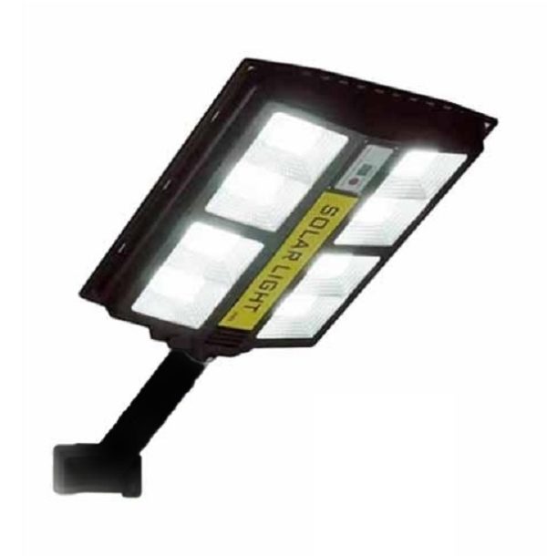 LED-es, napelemes, távirányítós utcai világítás,  fény-, és mozgásérzékelős udvari lámpa, 800W (BBV)
