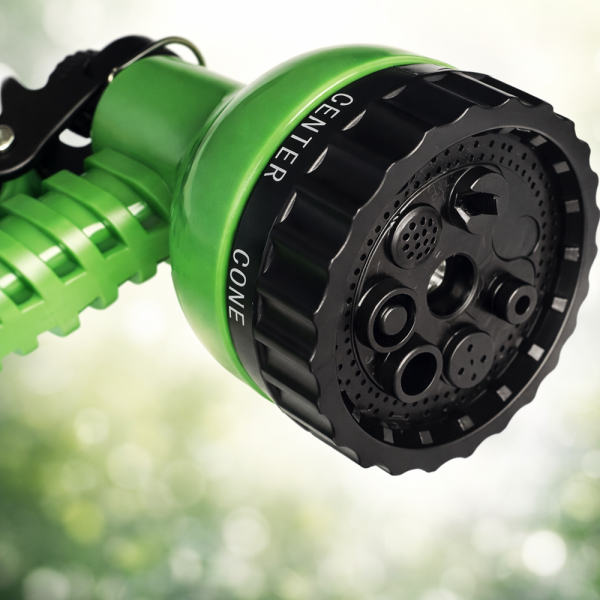 MAGIC HOSE KL25-114 kihúzható locsolótömlő 30 m – rugalmas kerti slag szórófejjel, csavarodásmentes öntözőtömlő (BBV)