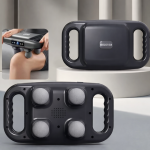 MDHL MD-8078 vibrációs masszírozó készülék – elektromos izommasszírozó 4 cserélhető fejjel izomlazításhoz (BBD)