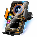 MagCharge Pro mágneses autós telefontartó gyorstöltéssel – vezeték nélküli töltő és univerzális mobil tartó adapterekkel (BBD)