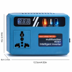 EnerVolt 120W Akkumulátoros Inverter 18–21V → 220V – 1 Csatlakozóval, USB Gyorstöltés, Kijelző (BBD)