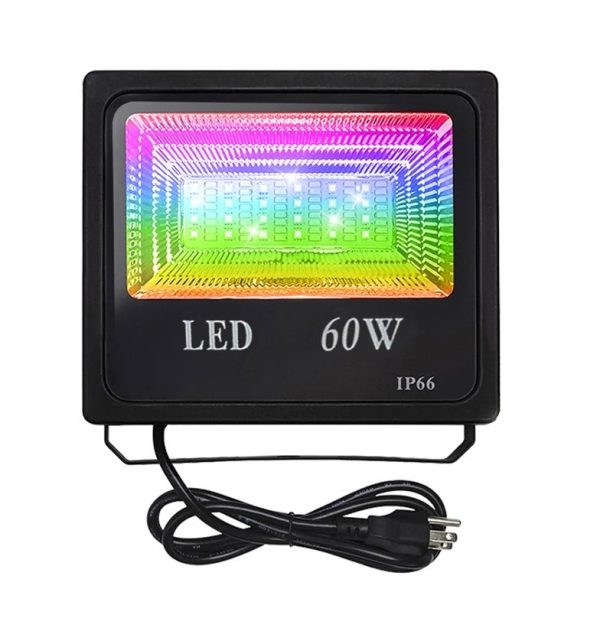 RGB színes telefonról irányítható LED reflektor/Party reflektor - 60W (BBV)