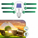 NEXTLY W755-6 kültéri napelemes LED lámpa – mozgás- és fényérzékelős, távirányítós, 3 világítási mód (BBV)