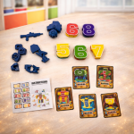 NumberBots átalakítható számrobot készlet – számokból összeépíthető transformer játék gyerekeknek (BBJ)