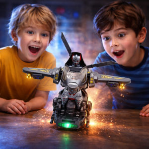 RoboChopper transformer helikopter – átalakuló robot játék LED fénnyel és hanggal (BBJ) 2