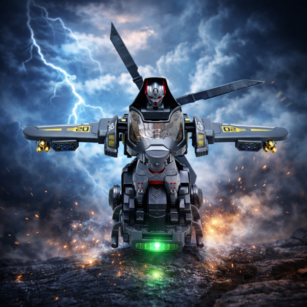 RoboChopper transformer helikopter – átalakuló robot játék LED fénnyel és hanggal (BBJ)