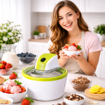 Royalty Line ICM-20101 fagylaltkészítő gép – elektromos jégkrém, sorbet és joghurt készítő házi fagylalthoz (BBV)