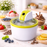 Royalty Line ICM-20101 fagylaltkészítő gép – elektromos jégkrém, sorbet és joghurt készítő házi fagylalthoz (BBV)