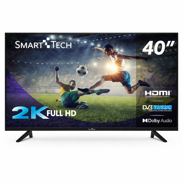 SmartTech 40FN01V3 40” Full HD LED TV – nem Smart televízió, DVB-T2/C/S2, fekete