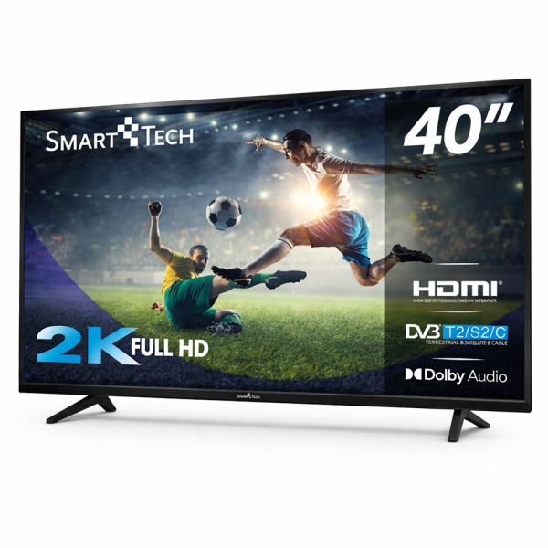 SmartTech 40FN01V3 40” Full HD LED TV – nem Smart televízió, DVB-T2/C/S2, fekete
