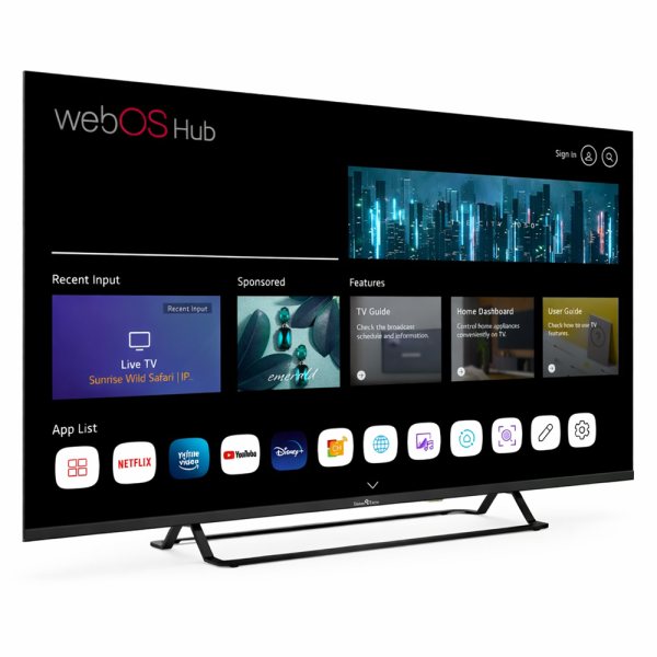 SmartTech 50UW02V 50” 4K Ultra HD Smart TV – WebOS, LED televízió, WiFi, 126 cm