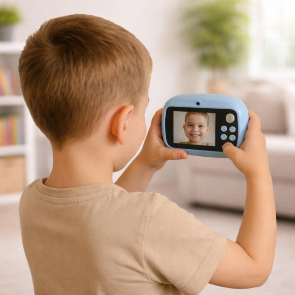 SnapKid 4 az 1 gyerek fényképezőgép és mini kamera – videó-, fotókészítés és azonnali nyomtatás (BBD)