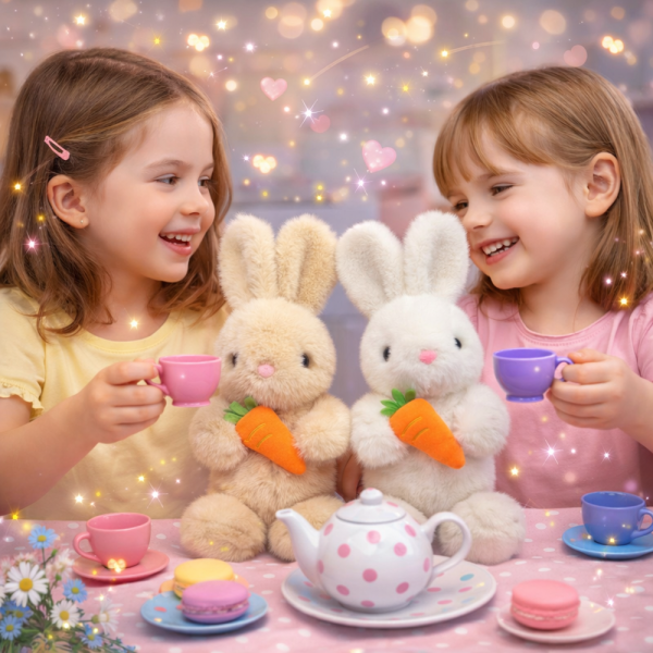 SnuggleBunny plüss nyuszi – puha és aranyos játék plüss gyerekeknek, alváshoz és játékhoz - 35 cm (BBJ)