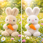 SnuggleBunny plüss nyuszi – puha és aranyos játék plüss gyerekeknek, alváshoz és játékhoz - 35 cm (BBJ)