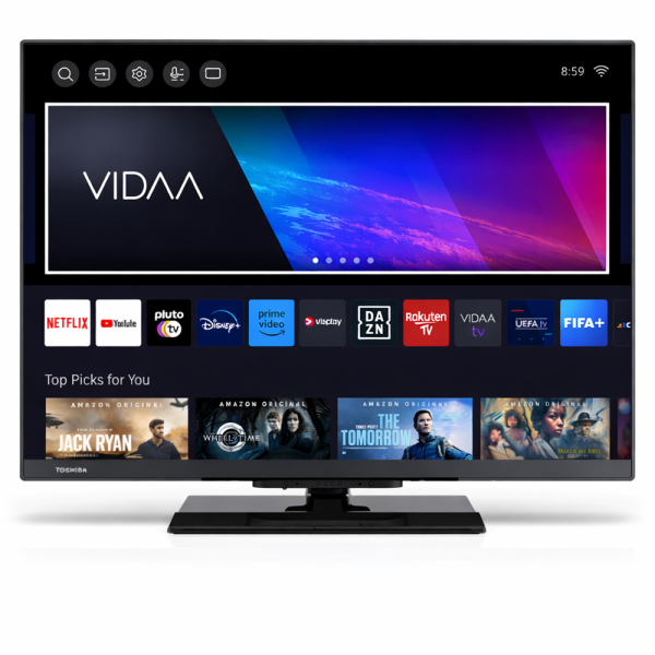 Toshiba 32LV3E63DAZ 32" Smart LED TV – HD Ready televízió VIDAA Smart rendszerrel