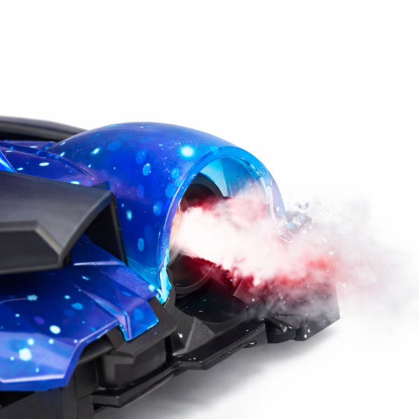 TurboFury RC távirányítós versenyautó gyerekeknek – futurisztikus játékautó LED világítással és vízpermet effektussal (BBJ)