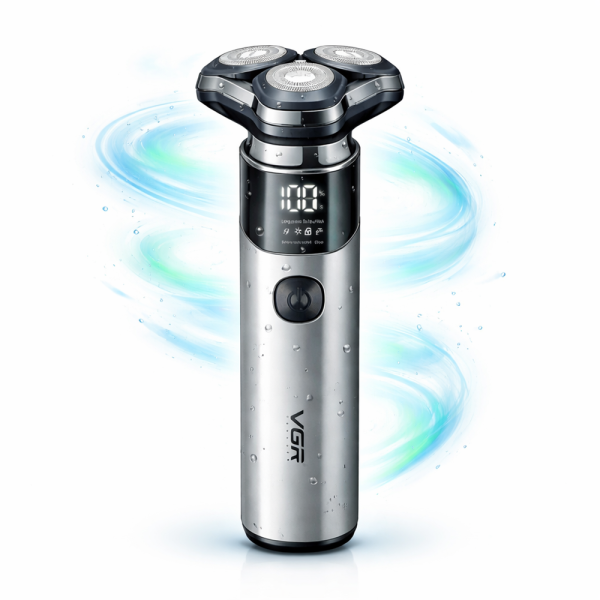 VGR V-321 háromfejes elektromos borotva – forgó körkéses borotva precíz borotválkozáshoz (BBD)