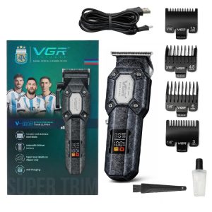 VGR V-900B Akkumulátoros hajnyíró és szakállvágó trimmer – professzionális, vezeték nélküli, precíziós vágás (BBD)