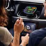 XHUA KOS-21 autós MP3 lejátszó – 3A Type-C FM transmitter, Bluetooth, USB töltő 12–24V (BBD)