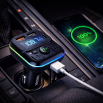XINGHUA C32 Bluetooth FM transzmitter autóba – MP3 lejátszó, USB töltő, kihangosító, LED kijelző (BBV)