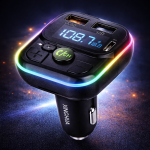 XINGHUA C32 Bluetooth FM transzmitter autóba – MP3 lejátszó, USB töltő, kihangosító, LED kijelző (BBV)