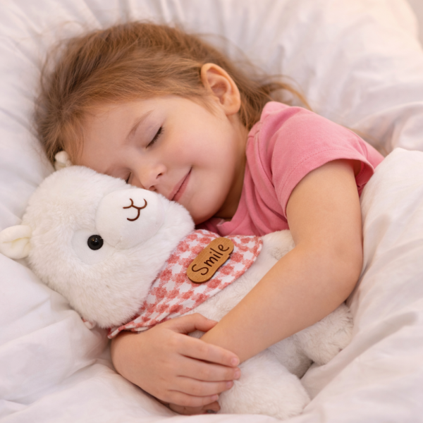 Alpacasso fehér plüss alpaka – puha, ölelhető alpaka játék gyerekeknek és ajándéknak (BBJ)