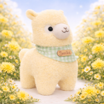 Alpacasso sárga plüss alpaka – puha, ölelhető alpaka játék gyerekeknek és ajándéknak (BBJ)