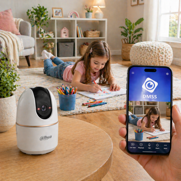 Dahua H3A Hero A1 beltéri WiFi IP kamera – 3MP PTZ forgatható biztonsági kamera 3.6 mm lencsével (BBD)
