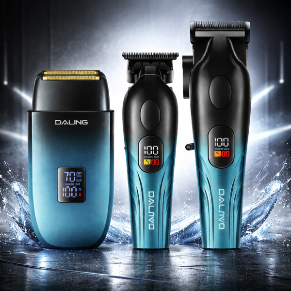 Daling DL-9306 professzionális hajvágó és szakállvágó szett – vezeték nélküli grooming kit borotvával (BBD)