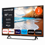 Essentiel 50QLED307 50” QLED 4K UHD Smart TV – okos televízió HDR támogatással és WiFi kapcsolattal