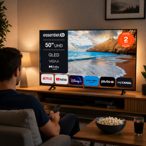 Essentiel 50QLED307 50” QLED 4K UHD Smart TV – okos televízió HDR támogatással és WiFi kapcsolattal 2