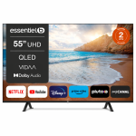 Essentiel 55QLED308 55” QLED 4K UHD Smart TV – okos televízió HDR támogatással és WiFi kapcsolattal