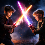 Flint Battle Blade LED katana kard – füst- és szikraeffektes világító játék kard, hanghatással (BBJ)