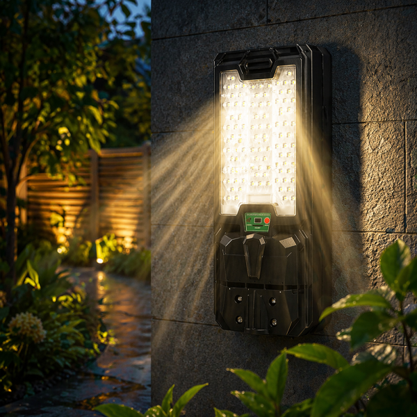 Hayami KL25-294 300W napelemes LED utcai lámpa – távirányítós kültéri reflektor IP65 vízálló kivitelben (BBV)